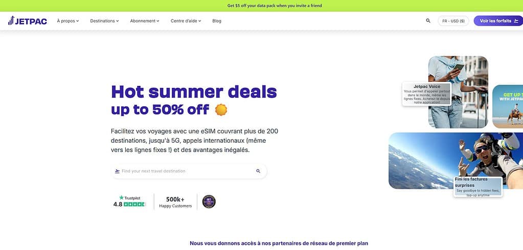 home page Jetpac