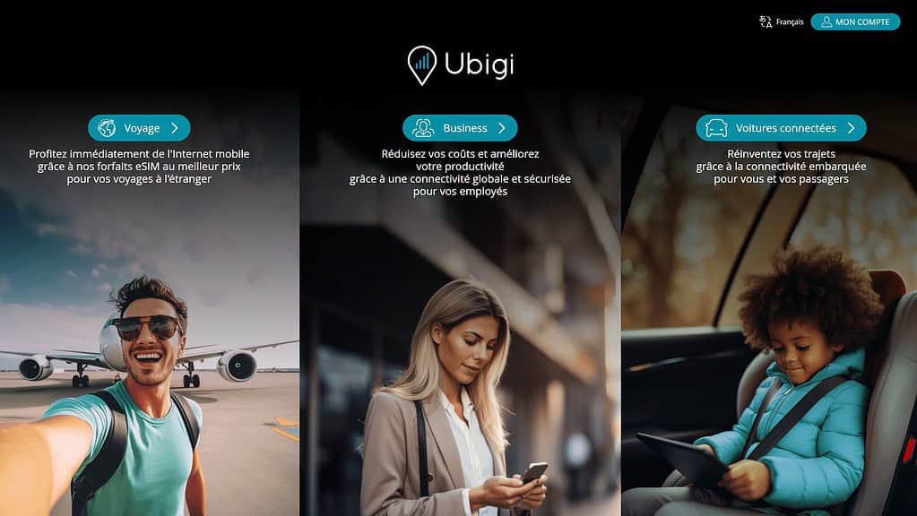home page Ubigi